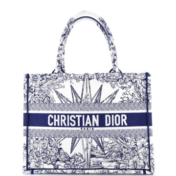 Christian Dior Book Tote Embroidered Canvas Medium