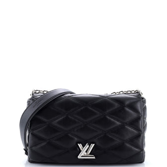 Louis Vuitton GO-14 Handbag Malletage Leather MM