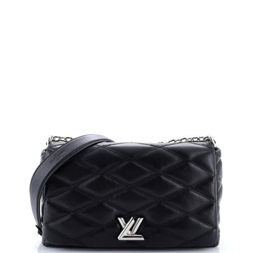 Louis Vuitton GO-14 Handbag Malletage Leather MM