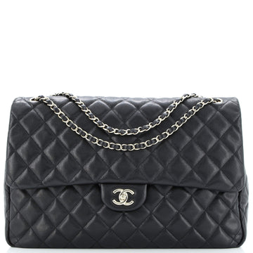 Chanel XXL Travel Flap Bag Quilted Caviar Small Black 34407635