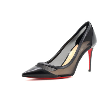 Christian Louboutin Women's Galativi Pumps Leather and Mesh 85