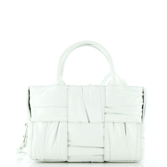 Bottega Veneta Arco Tote Maxi Intrecciato Plisse Leather Mini
