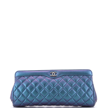 Chanel CC Frame Clutch Quilted Lambskin Medium
