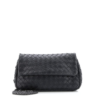 Bottega Veneta Expandable Chain Crossbody Bag Intrecciato Nappa Small