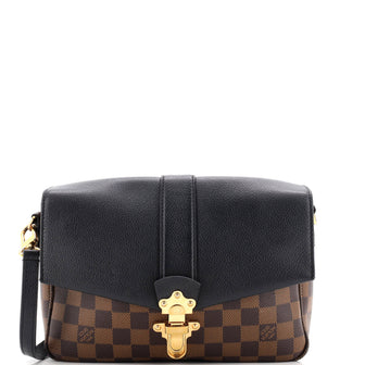 Louis Vuitton Clapton Handbag Damier and Leather PM