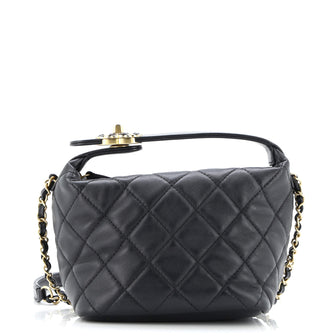 Chanel Perfect Meeting Hobo Quilted Lambskin Small