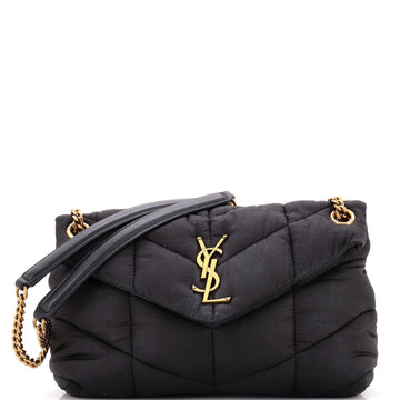 Saint Laurent Loulou Puffer Shoulder Bag Quilted Nylon Small