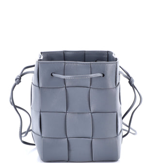 Bottega Veneta Cassette Bucket Bag Maxi Intrecciato Leather Small