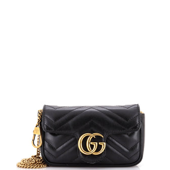 Gucci GG Marmont Flap Bag Matelasse Leather Super Mini