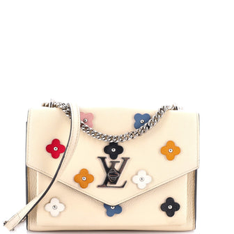 Louis Vuitton Mylockme Handbag Flower Embellished Leather BB