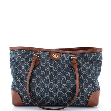 Gucci Ophidia Shopping Tote GG Denim Medium