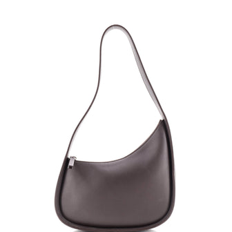 The Row Half Moon Shoulder Bag Leather