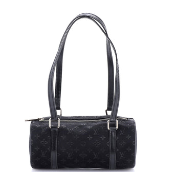 Louis Vuitton Papillon Handbag Monogram Satin Mini