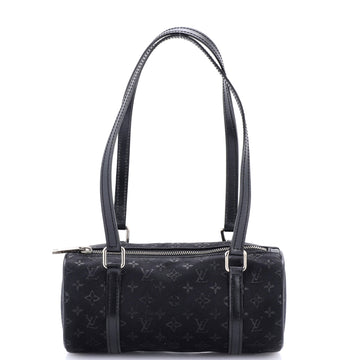 Louis Vuitton Papillon Handbag Monogram Satin Mini