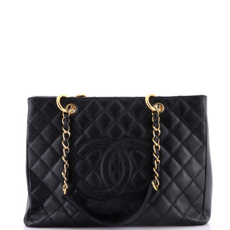 Chanel Grand Shopping Tote Quilted Caviar