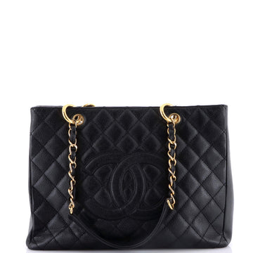 Chanel Grand Shopping Tote Quilted Caviar