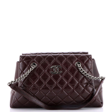 Chanel Lady Pearly Tote Quilted Aged Calfskin Large