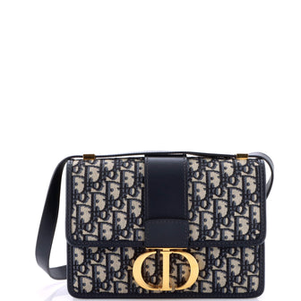 Christian Dior 30 Montaigne Flap Bag Oblique Canvas