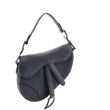 Christian Dior Ultra Matte Saddle Handbag Leather Mini