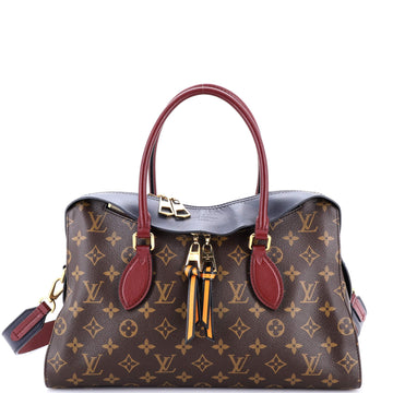 Louis Vuitton Tuileries Handbag Monogram Canvas with Leather