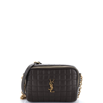 Saint Laurent Cassandre Chain Camera Bag Quilted Leather Mini