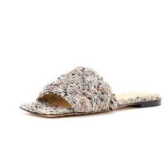 Bottega Veneta Women's The Padded Flat Sandals Quilted Boucle
