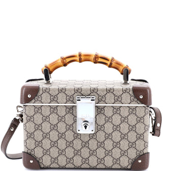 Gucci Bamboo Globe-Trotter Vanity Case GG Coated Canvas