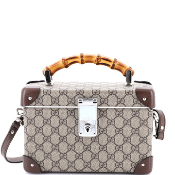 Gucci Bamboo Globe-Trotter Vanity Case GG Coated Canvas