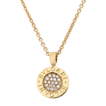Bvlgari Bvlgari Bvlgari Pendant Necklace 18K Yellow Gold with Diamonds