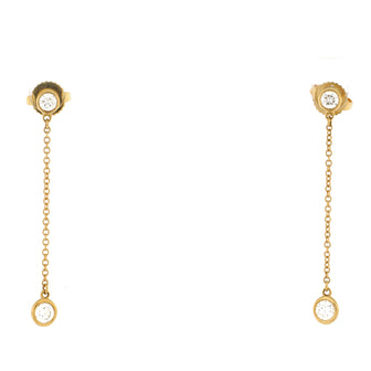 Tiffany & Co. Elsa Peretti Diamonds By The Yard Drop Earrings 18K Yellow Gold with Diamonds .39CT