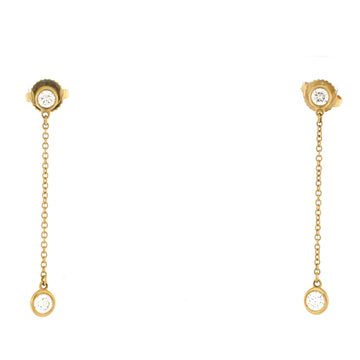 Tiffany & Co. Elsa Peretti Diamonds By The Yard Drop Earrings 18K Yellow Gold with Diamonds .39CT
