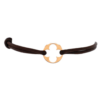 Louis Vuitton Empreinte Bracelet Silk Cord with 18K Rose Gold