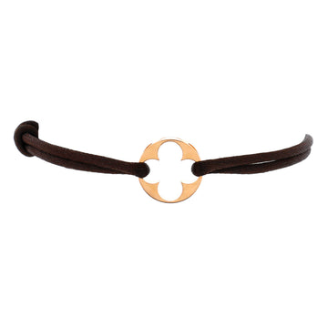 Louis Vuitton Empreinte Bracelet Silk Cord with 18K Rose Gold