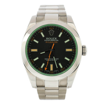 Rolex Oyster Perpetual Milgauss Automatic Watch Stainless Steel 40