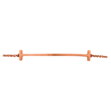 Tiffany & Co. T Smile Chain Bracelet 18K Rose Gold Medium