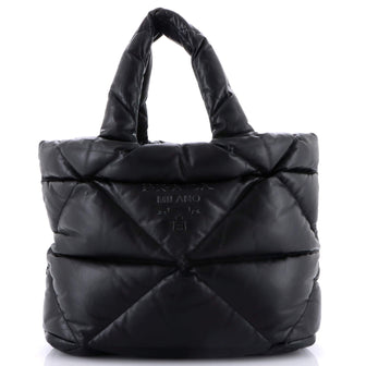 Prada Padded Tote Bag Quilted Nappa Leather Large
