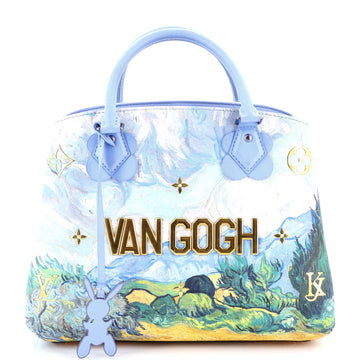 Louis Vuitton Montaigne Handbag Limited Edition Jeff Koons Van Gogh Print Canvas MM