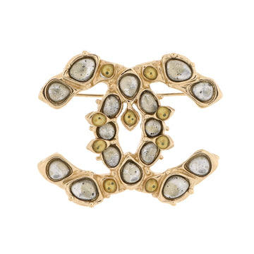 Chanel CC Brooch Metal with Resin