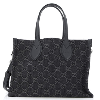 Gucci Ophidia Shopper Tote GG Denim Medium