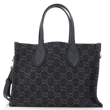 Gucci Ophidia Shopper Tote GG Denim Medium