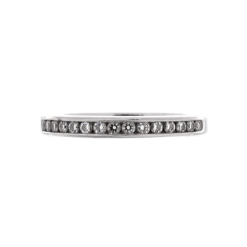 Tiffany & Co. Half Eternity Band Ring Platinum and Diamonds