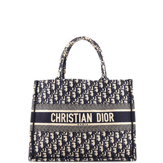 Christian Dior Book Tote Oblique Canvas Medium