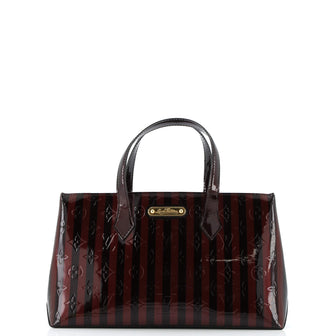 Louis Vuitton Wilshire Handbag Limited Edition Monogram Vernis Rayures PM