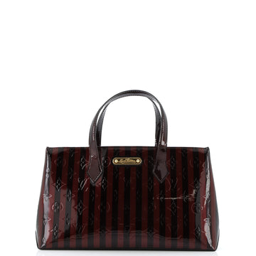 Louis Vuitton Wilshire Handbag Limited Edition Monogram Vernis Rayures PM