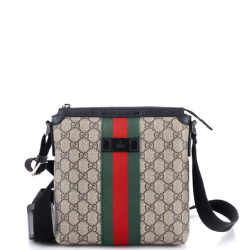 Gucci Web Messenger Bag GG Coated Canvas Small