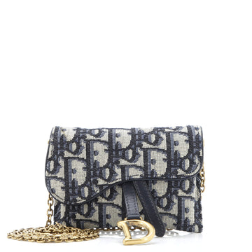 Christian Dior Saddle Nano Pouch Oblique Canvas