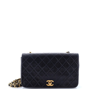Chanel Vintage Full Flap Bag Quilted Lambskin Medium