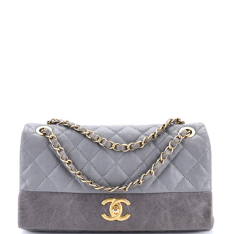 Chanel Soft Elegance Flap Bag Quilted Distressed Calfskin Medium