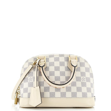 Louis Vuitton Alma Handbag Damier with Braided Detail BB