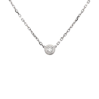 Cartier D'Amour Pendant Necklace 18K White Gold and Diamond XS